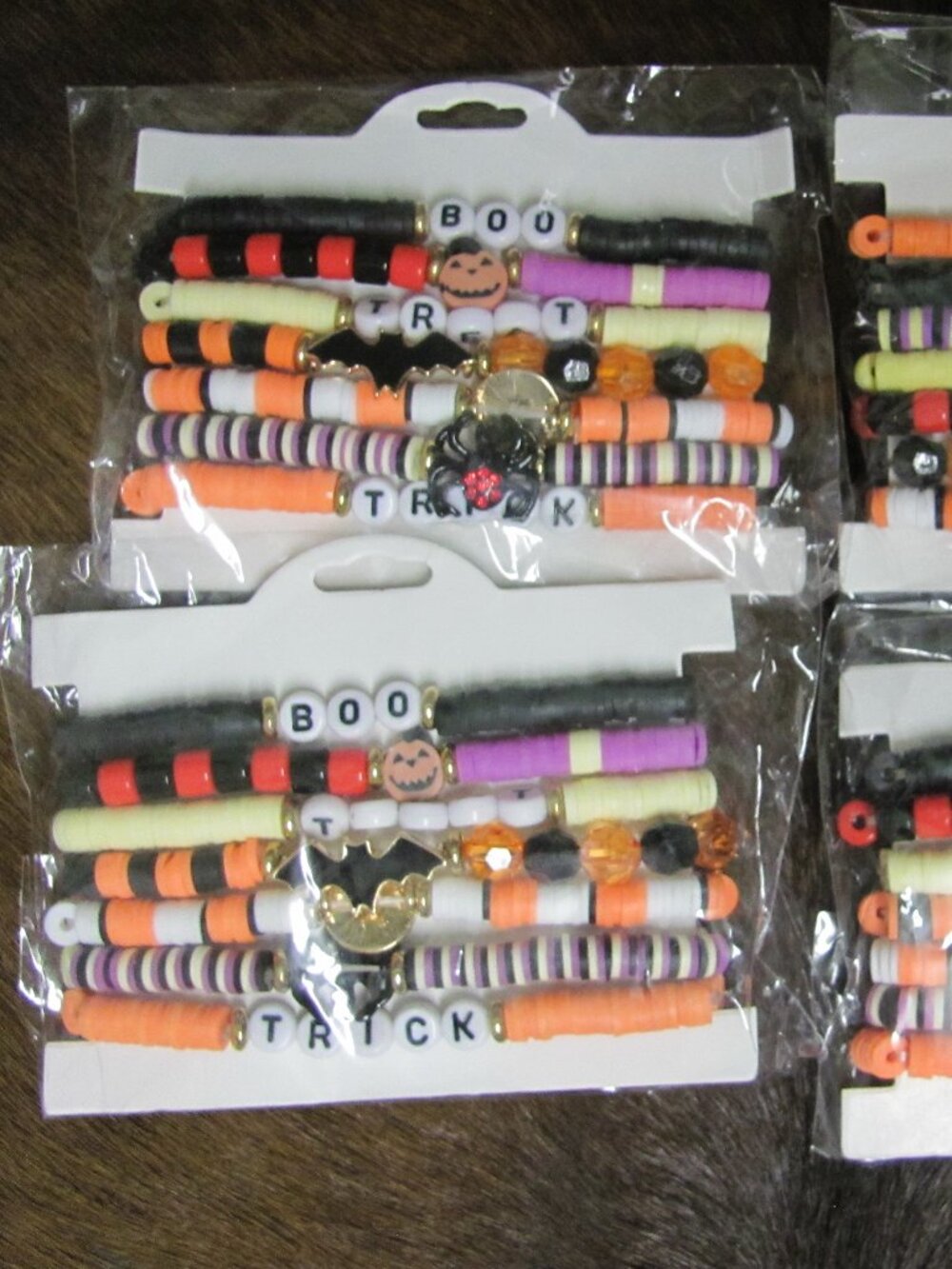 Boo + Treat Halloween Stretchy Bracelet Set SET OF 7 BRACELETS NEW IN PACKAGE